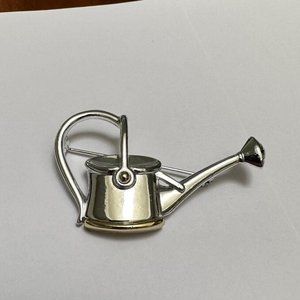 Signed Dancraft - Water Pot Two Tone Brooch Pin